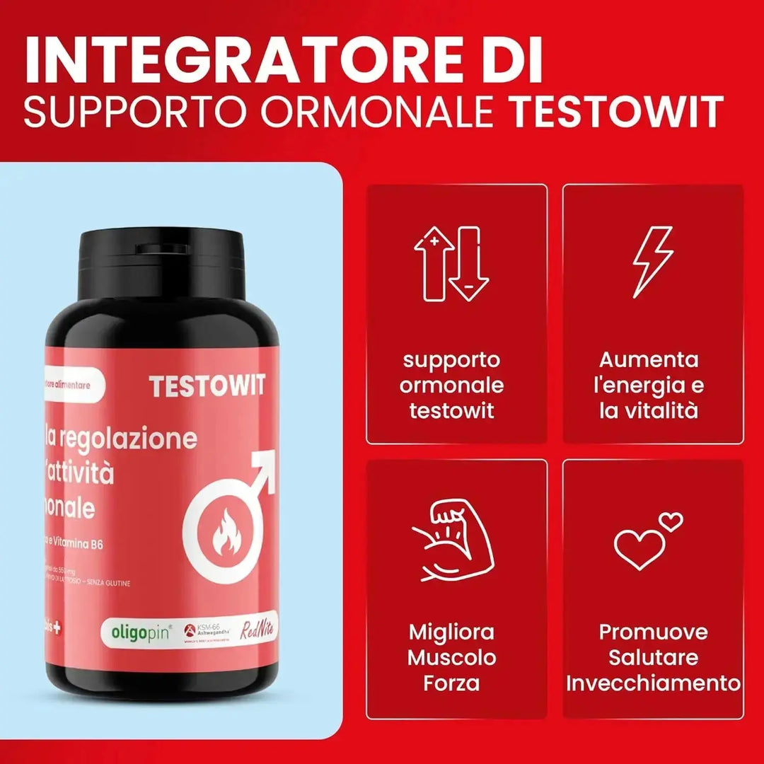 TESTOWIT - Hormonreglering 120 cps - 2x1 - ORBIS Lifestyle
