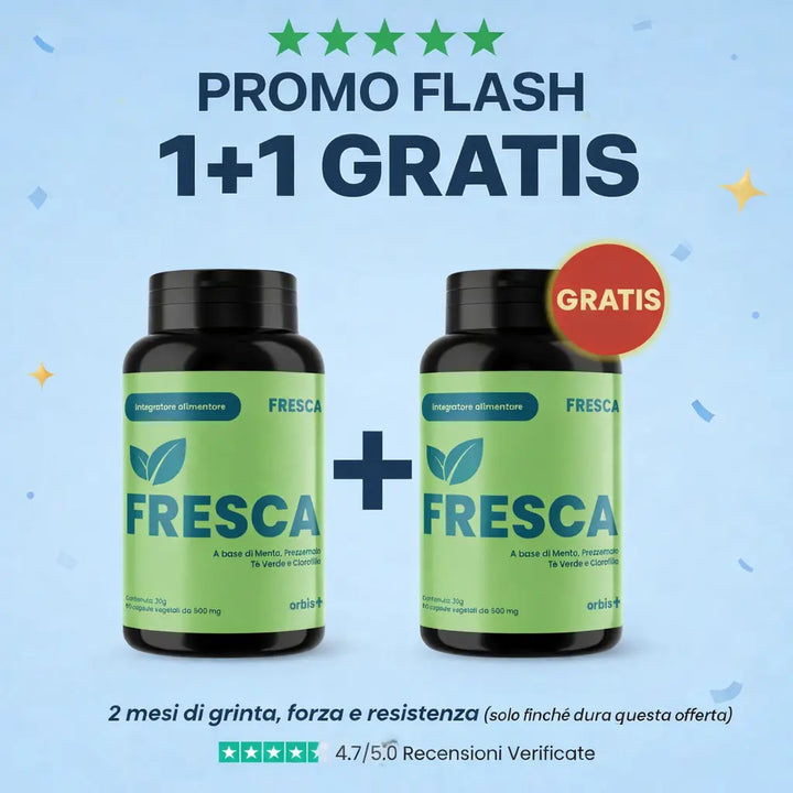 FRESCA - Clorofilla, Tè verde, Menta e Ananas (60 cps) NEW! PROMO! ORBIS Lifestyle
