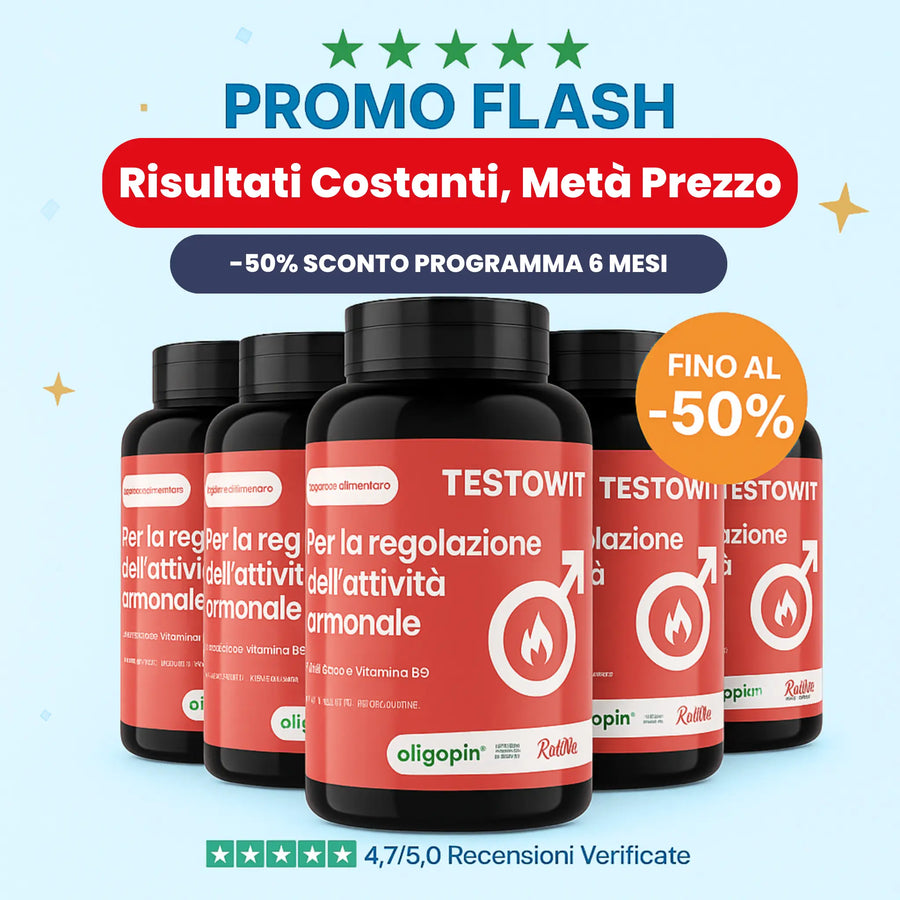 TESTOWIT - Regolazione ormonale 120 cps NEW! PROMO -50% ORBIS Lifestyle