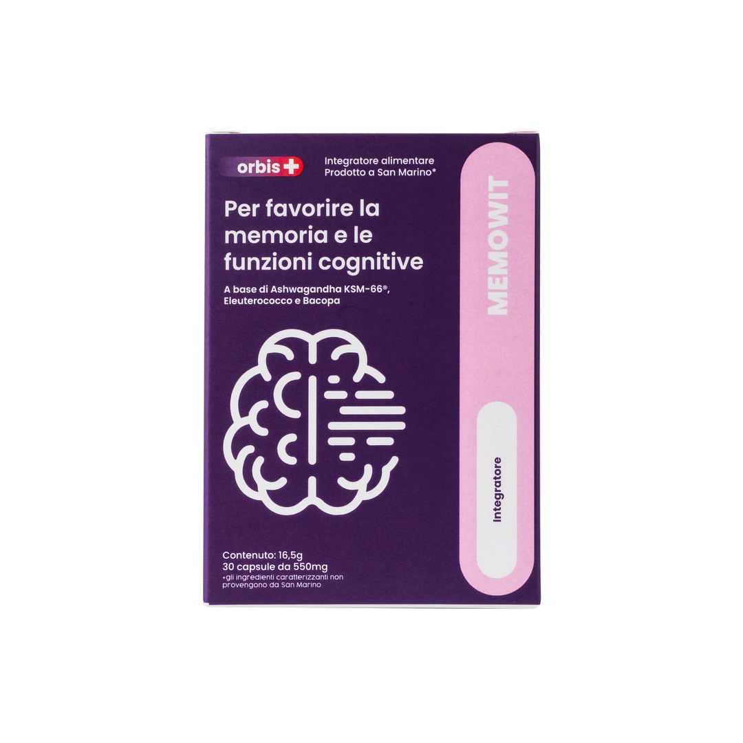 MEMOWIT - Ashwagandha KSM-66® och vitamin B12 (30 kapslar) - ORBIS Lifestyle
