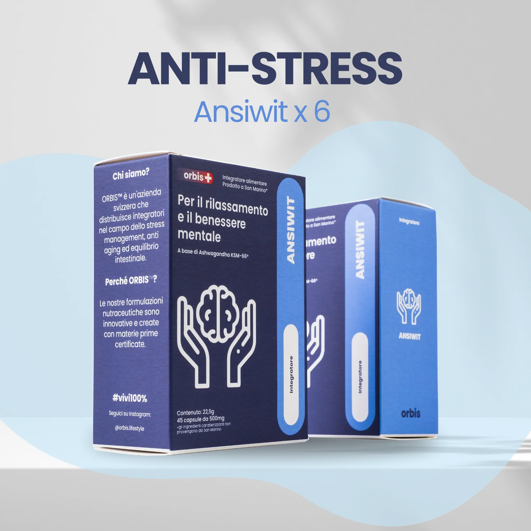 🌼 ANTI-STRESS (6 månaders leverans): ANSIWIT x 6 - ORBIS Livsstil