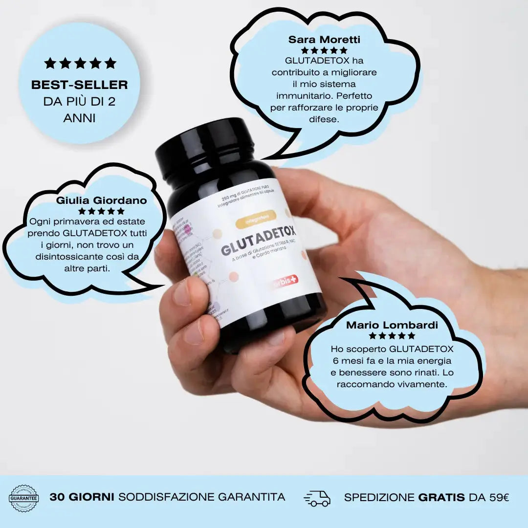 GLUTADETOX - Glutation Setria® Pure med NAC (60 kapslar) - ORBIS Lifestyle