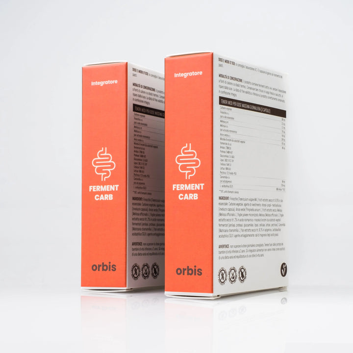 FERMENTCARB - matsmältningsenzymer och probiotika (30 kapslar) - ORBIS Lifestyle