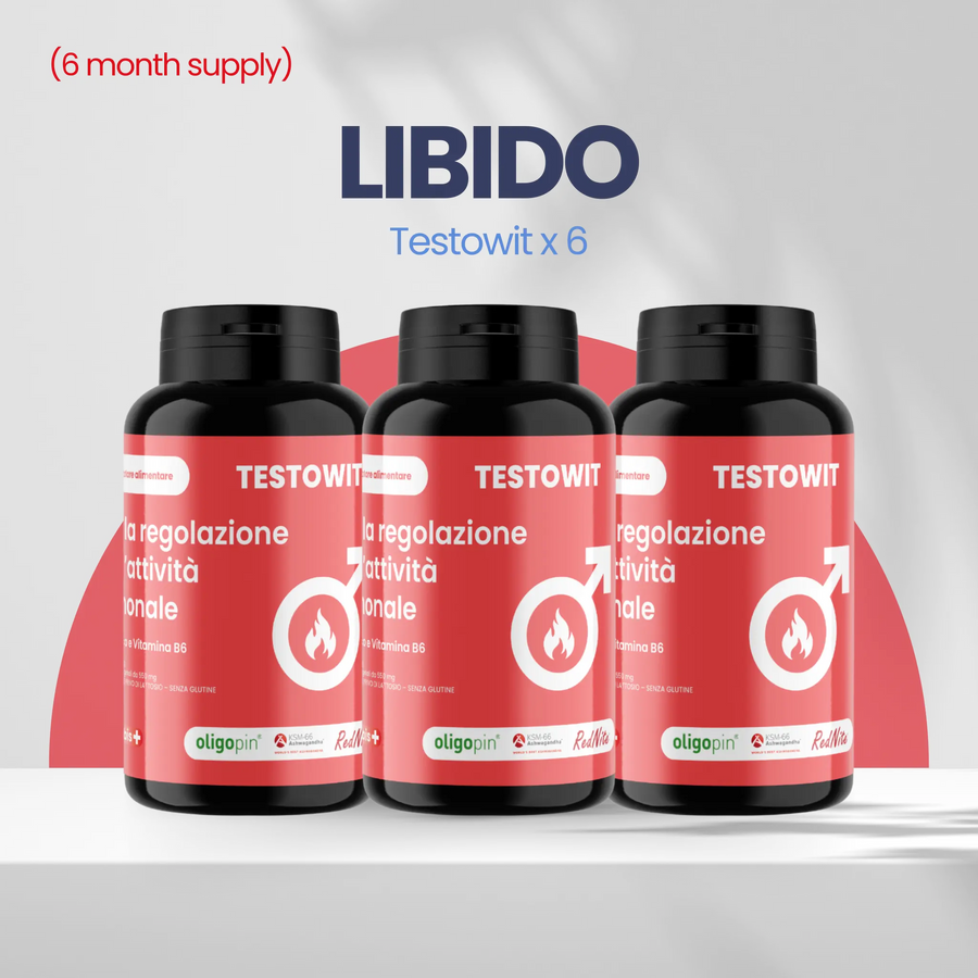 🔥 LIBIDO (6-månaders eskort): TESTOWIT x 6 - ORBIS Lifestyle