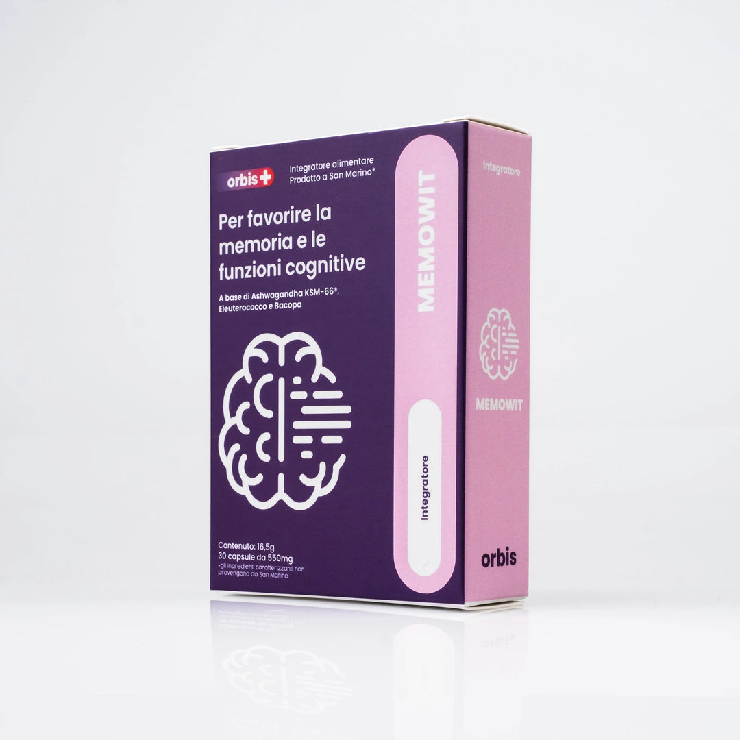 MEMOWIT - Ashwagandha KSM-66® och vitamin B12 (30 kapslar) - ORBIS Lifestyle