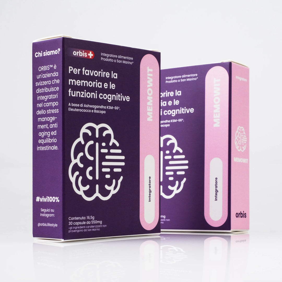 MEMOWIT - Ashwagandha KSM-66® och vitamin B12 (30 kapslar) - ORBIS Lifestyle