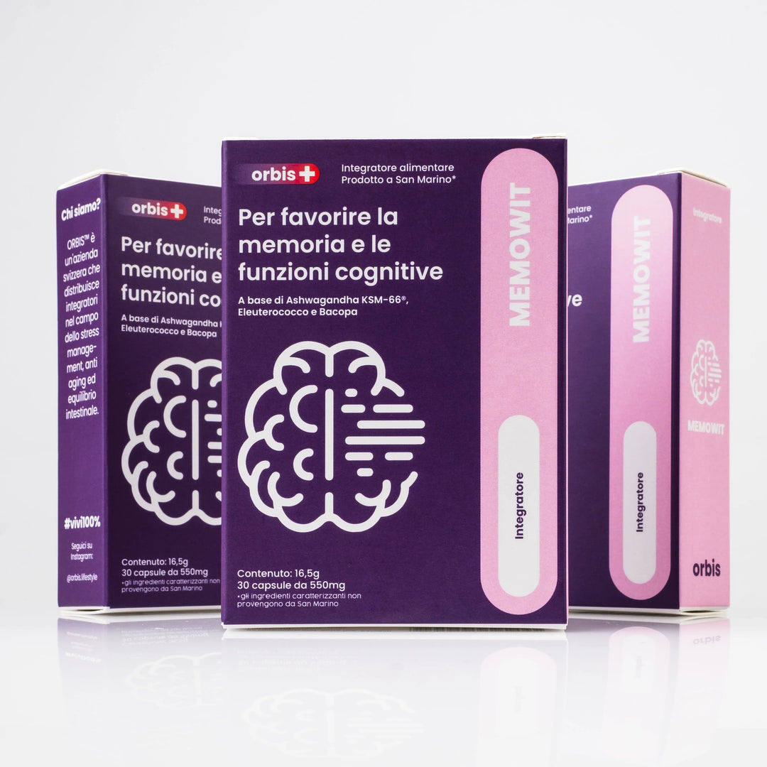 MEMOWIT - Ashwagandha KSM-66® och vitamin B12 (30 kapslar) - ORBIS Lifestyle