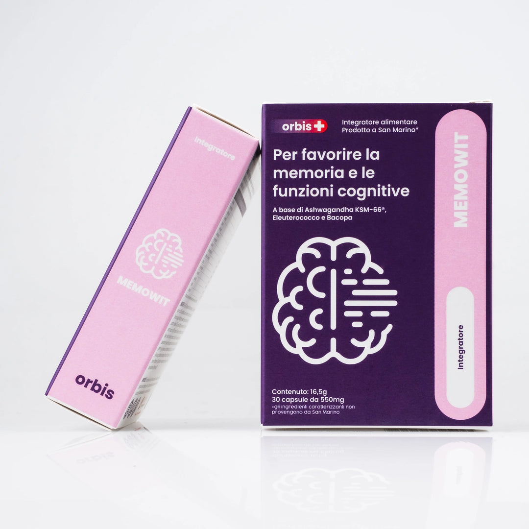 MEMOWIT - Ashwagandha KSM-66® och vitamin B12 (30 kapslar) - ORBIS Lifestyle