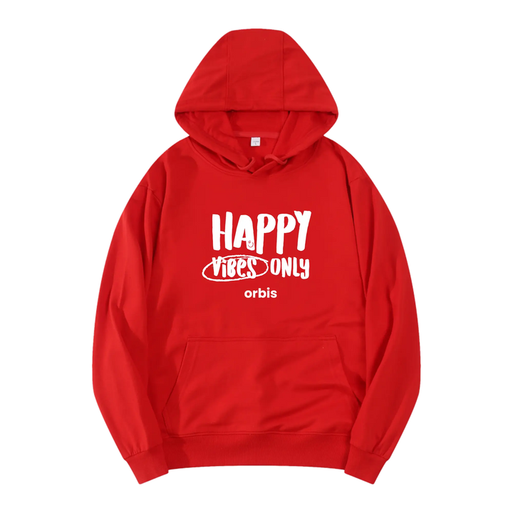 Orbis huvtröja "Happy Vibes Only" 🎧😊 - ORBIS Lifestyle