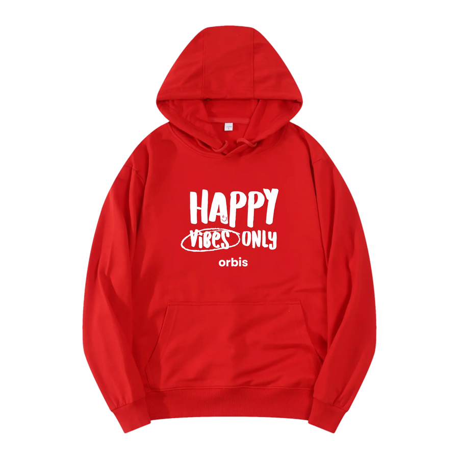 Orbis huvtröja "Happy Vibes Only" 🎧😊 - ORBIS Lifestyle